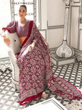 Ajrak Print Saree