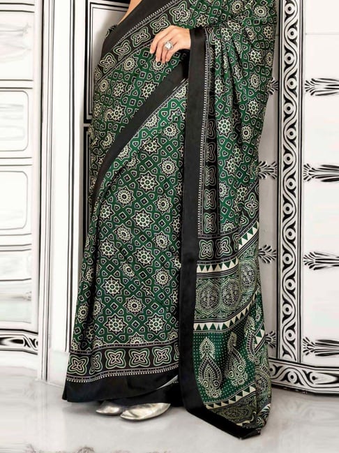 Ajrak Print Saree