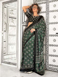Ajrak Print Saree