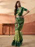 Green Pure Soft Cotton Blend Printed Saree 