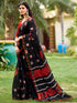 Black Pure Soft Mul Mul Cotton Pum Pum Cotton Saree Cotton saree Anant Tex Exports Pvt.Ltd..