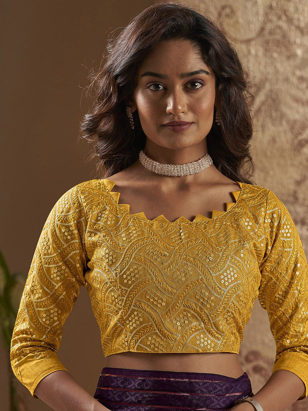 Brown Georgette Chiffon Printed Saree Georgette Saree Anant Tex Exports Pvt.Ltd..