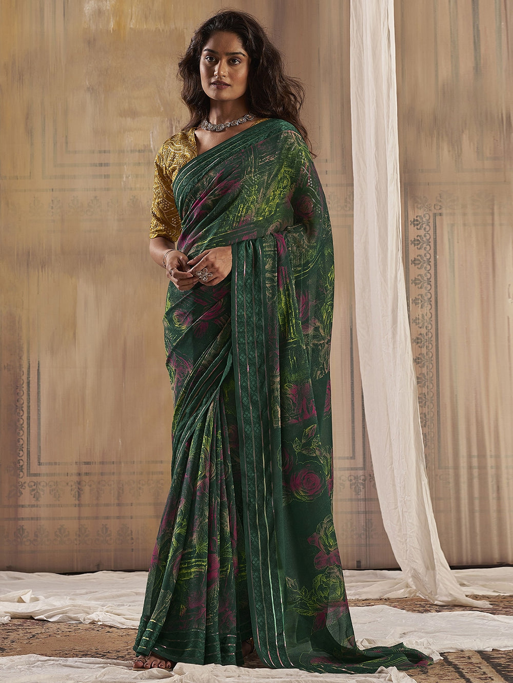 Georgette Chiffon Saree for Summer Georgette Saree Collection