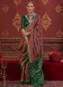 Maroon Pure Soft P.C Silk Ikkat Print Saree 