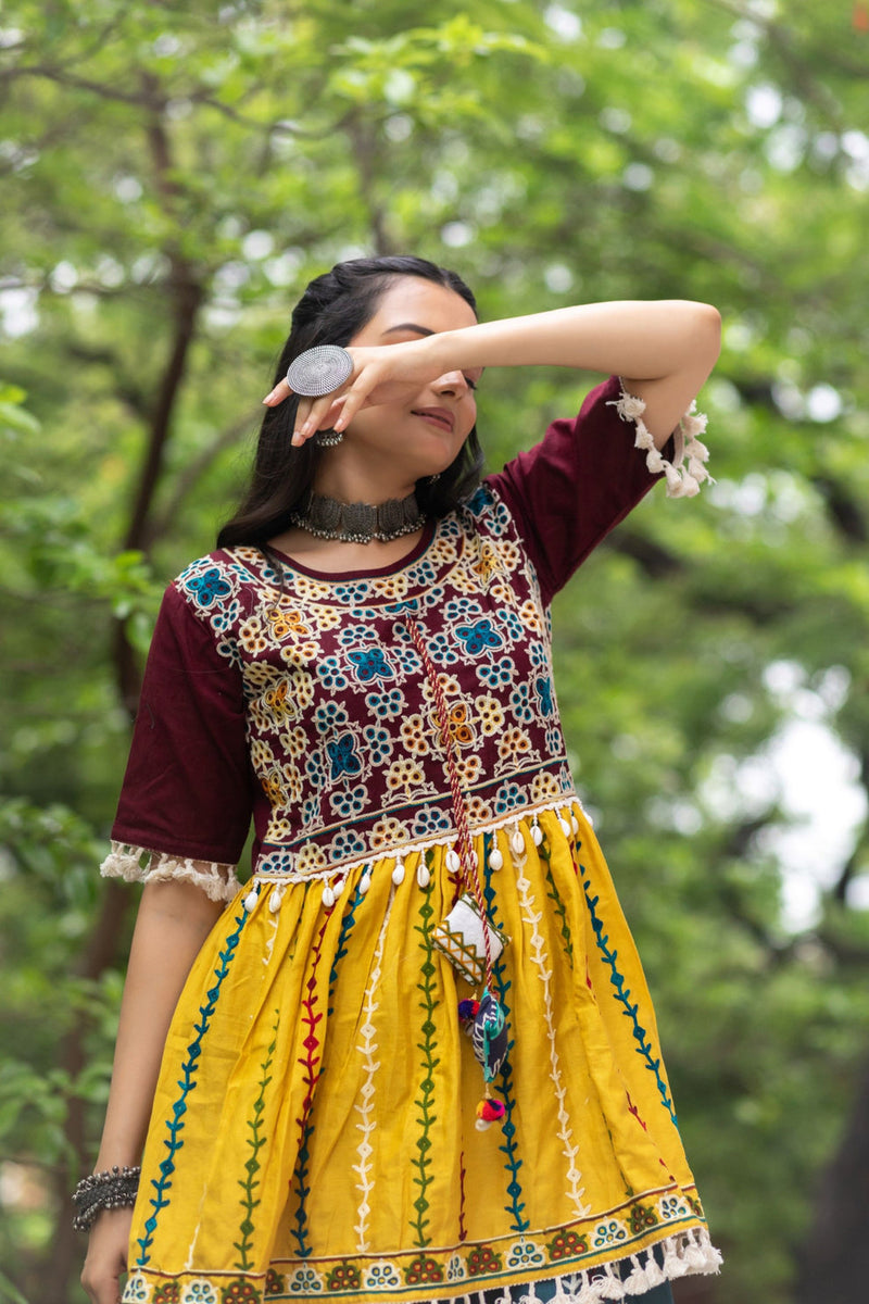 Navratri Garba Garba Special Kedia and Tulip Pants for Women's