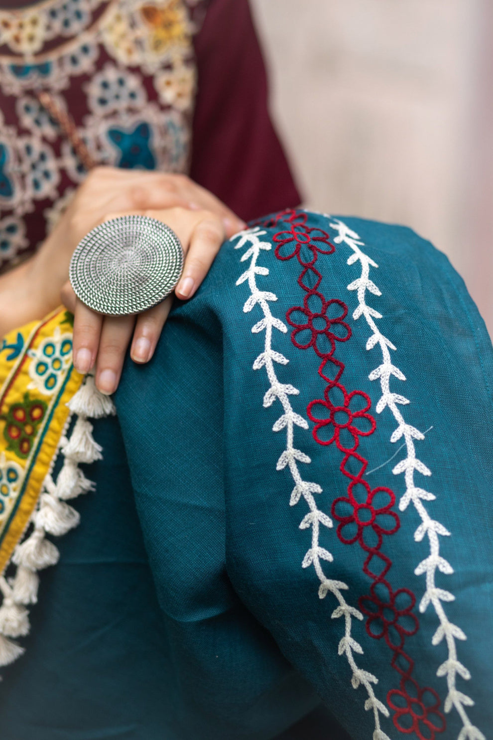 Navratri Garba Garba Special Kedia and Tulip Pants for Women's