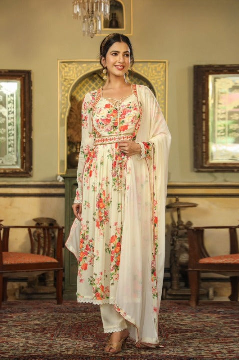 Women's Designer Khwaab Soft Georgette Print Salwar Suit