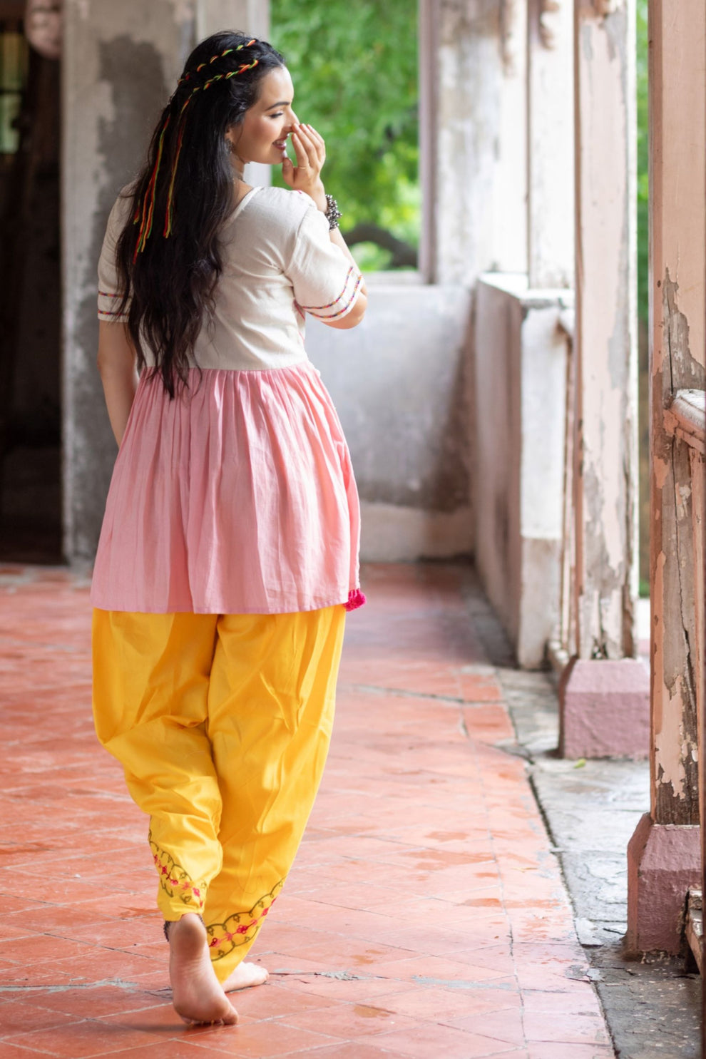 Navratri Garba Garba Special Kedia and Tulip Pants for Women's