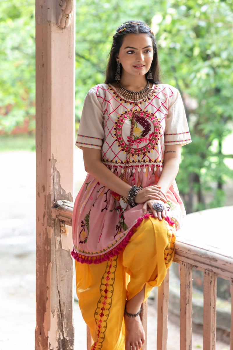 Navratri Garba Garba Special Kedia and Tulip Pants for Women's