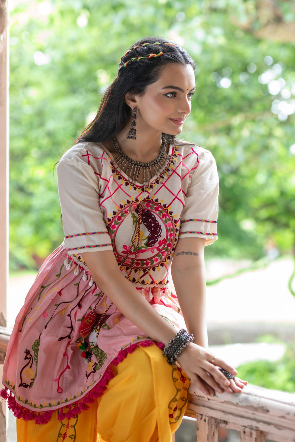 Navratri Garba Garba Special Kedia and Tulip Pants for Women's