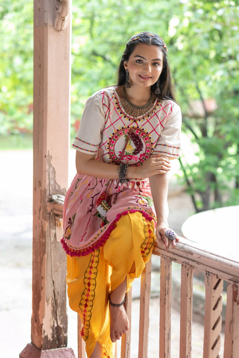 Navratri Garba Garba Special Kedia and Tulip Pants for Women's