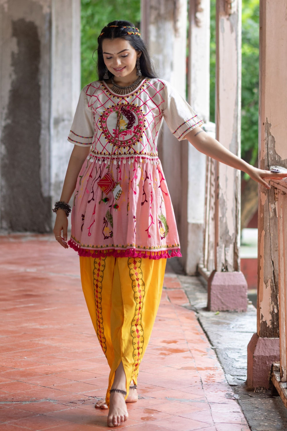 Navratri Garba Garba Special Kedia and Tulip Pants for Women's