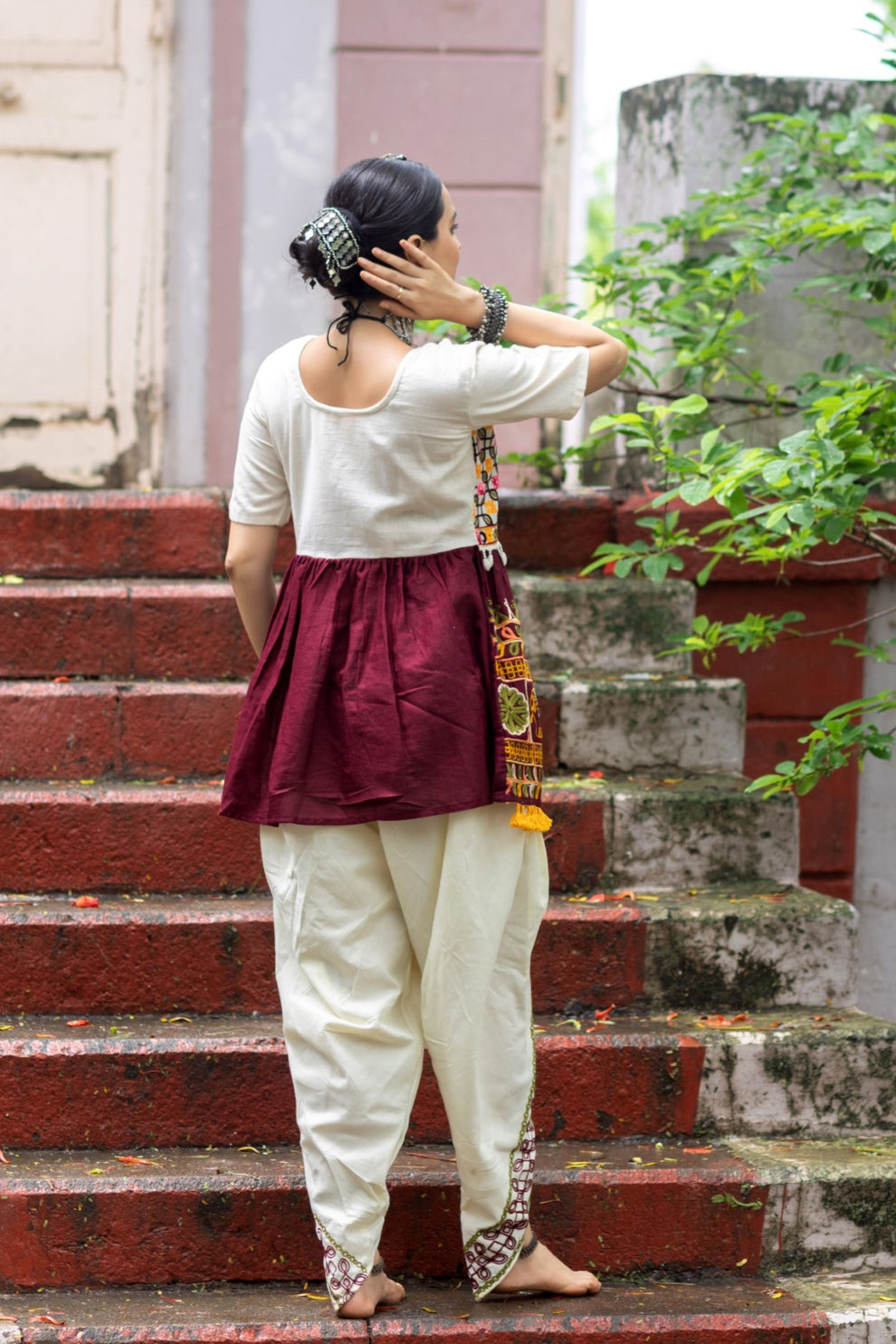 Navratri Garba Garba Special Kedia and Tulip Pants for Women's