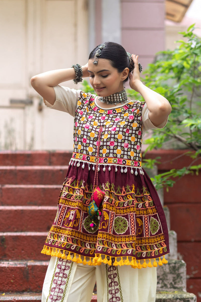 Navratri Garba Garba Special Kedia and Tulip Pants for Women's