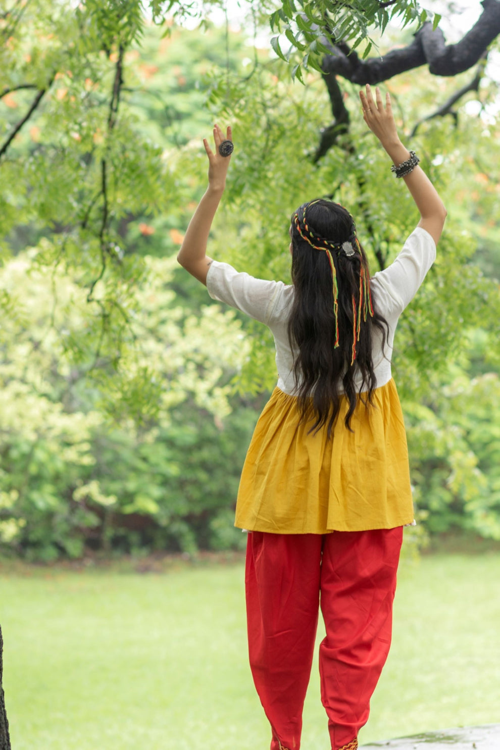 Navratri Garba Garba Special Kedia and Tulip Pants for Women's