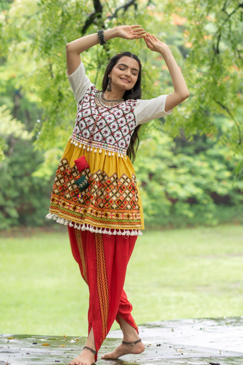 Navratri Garba Garba Special Kedia and Tulip Pants for Women's