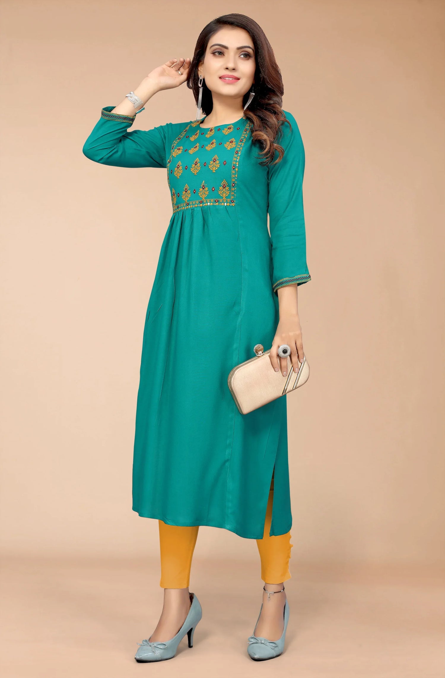 HIMANSHI VOL 03 FESTIVE WEAR KURTI - Anant Exports