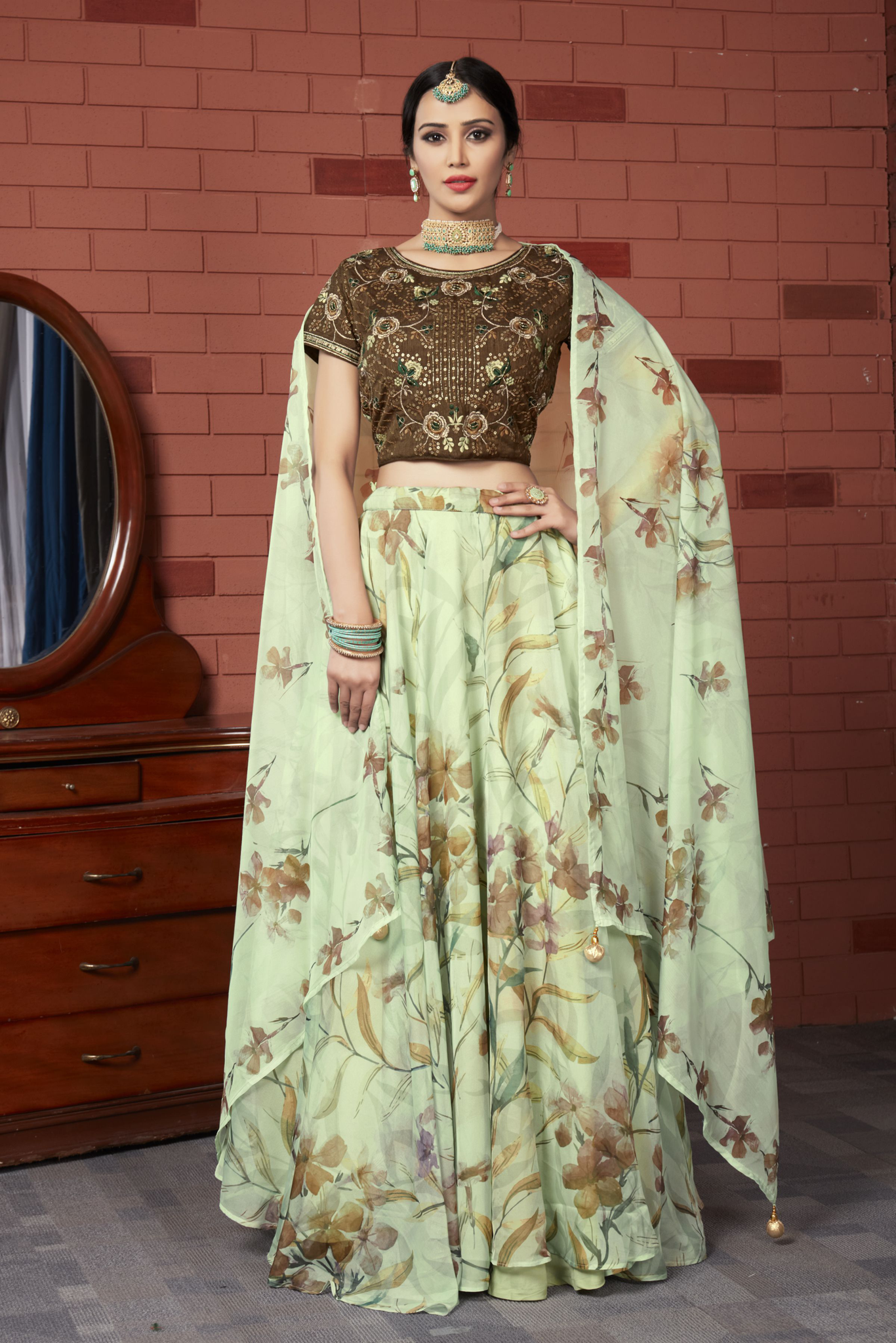 READYMADE CROP TOP LEHENGA D.NO C-1962