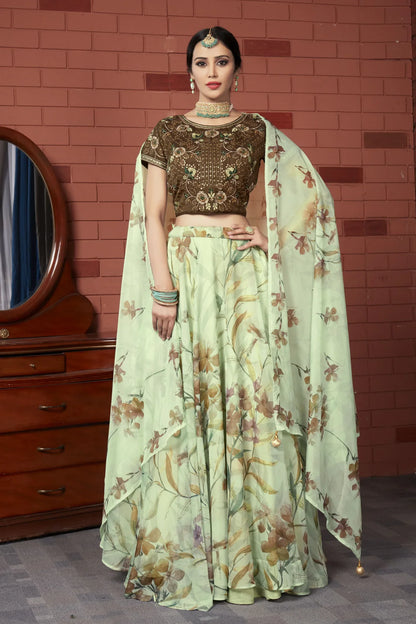 READYMADE CROP TOP LEHENGA D.NO C-1962 - Anant Exports