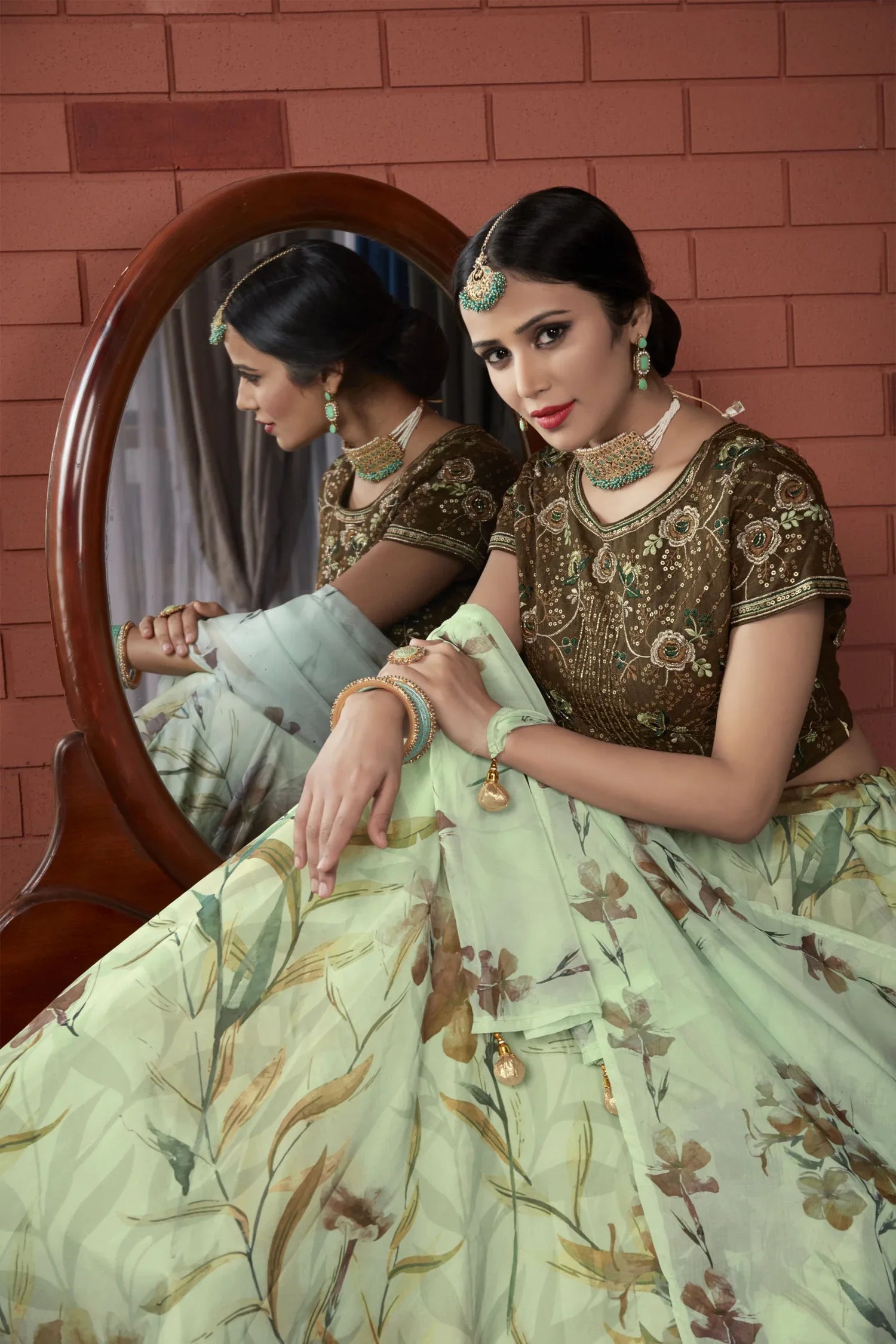READYMADE CROP TOP LEHENGA D.NO C-1962 - Anant Exports