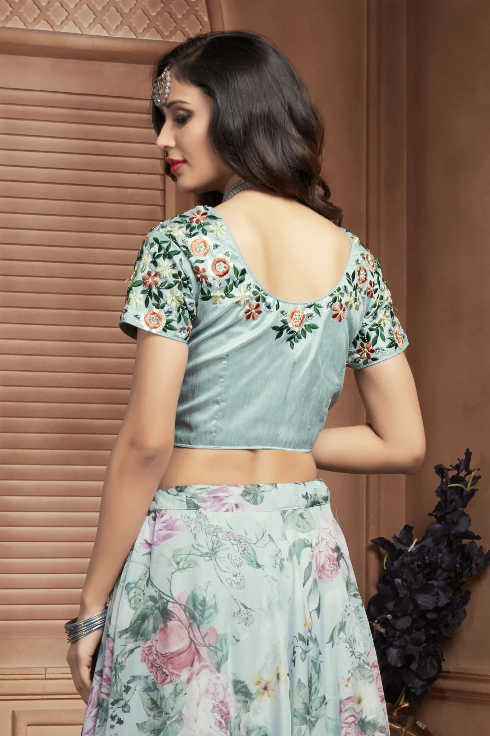 READYMADE CROP TOP LEHENGA D.NO C-1981 - Anant Exports