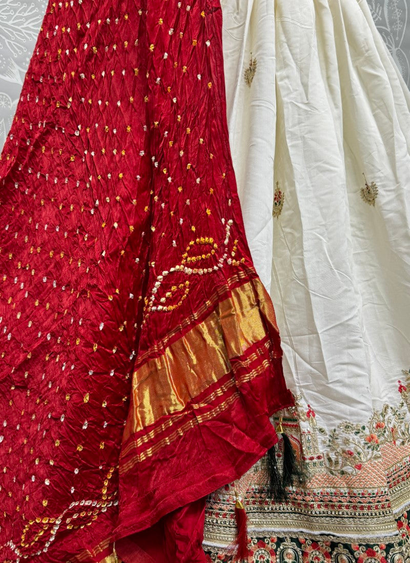 Beautiful Designer Bridal Gadhwal Silk Lehenga Choli