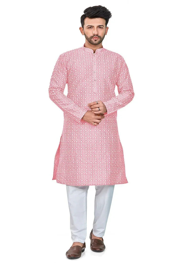 Pink Colour RFSK 0013 Kurta Pajama - Anant Exports