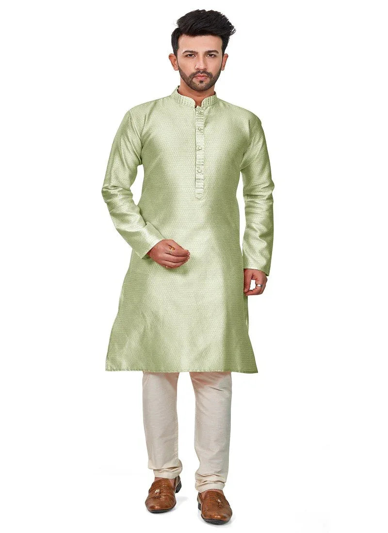 Pista Colour RFSK 009 Kurta Pajama - Anant Exports