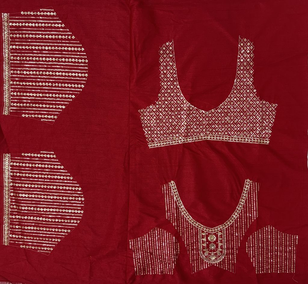 Red Pure Soft Silk Heavy Embroidery Work Bridal Lehenga