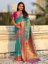 Blue Pure Premium Tissue Silk Meenakari Pallu Jaal Zari Tissue Saree 