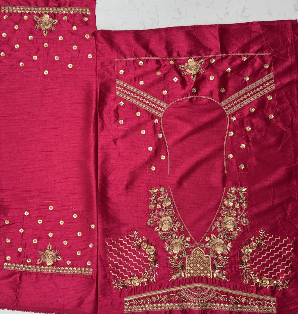 Multicolour Pure Soft Heavy Silk Real Mirror Work Bridal Lehenga Choli