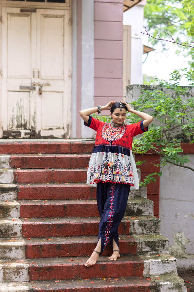 Navratri Garba Garba Special Kedia and Tulip Pants for Women's