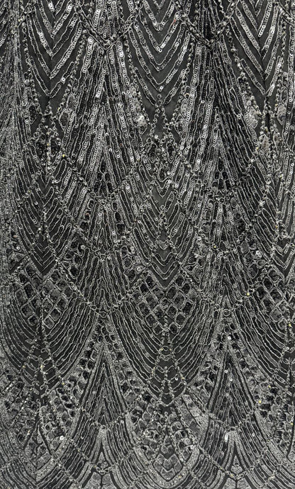 Black Pure Soft Net Heavy Embroidery Work Bridal Lehenga 
