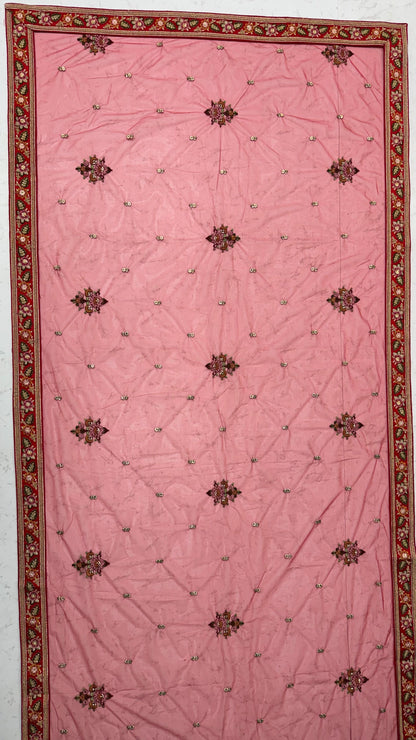 Red Pure Soft Gadhwal Silk Heavy Embroidery Work Bridal Lehenga Choli