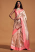 Pink and Cream Woven Kanjivaram Banarasi Silk Saree Kanjivaram Saree Anant Tex Exports Pvt.Ltd..