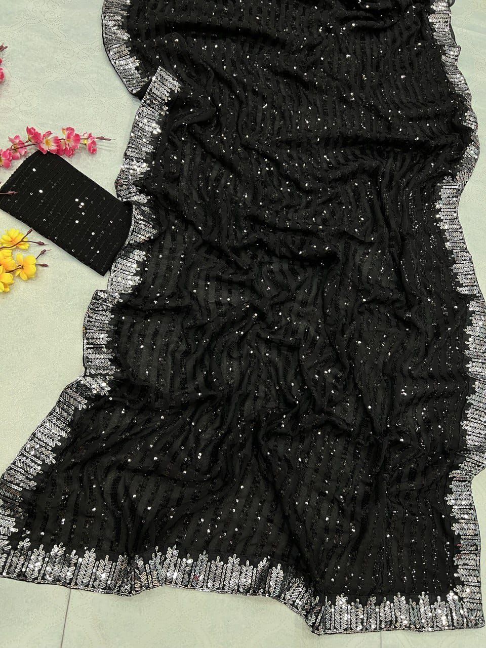 Sequins Saree