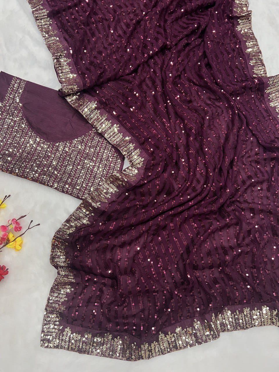 Sequins Saree