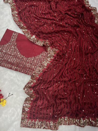 Sequins Saree