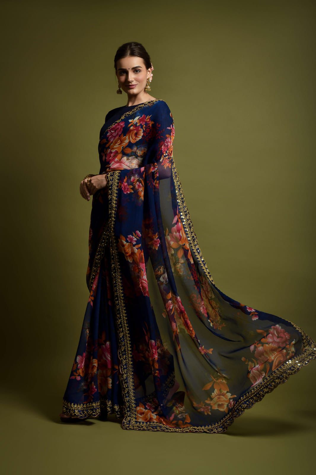 Sequins Saree
