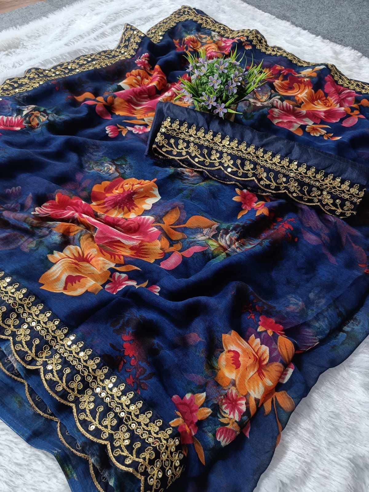 Sequins Saree