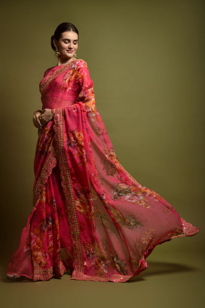 Sequins Saree