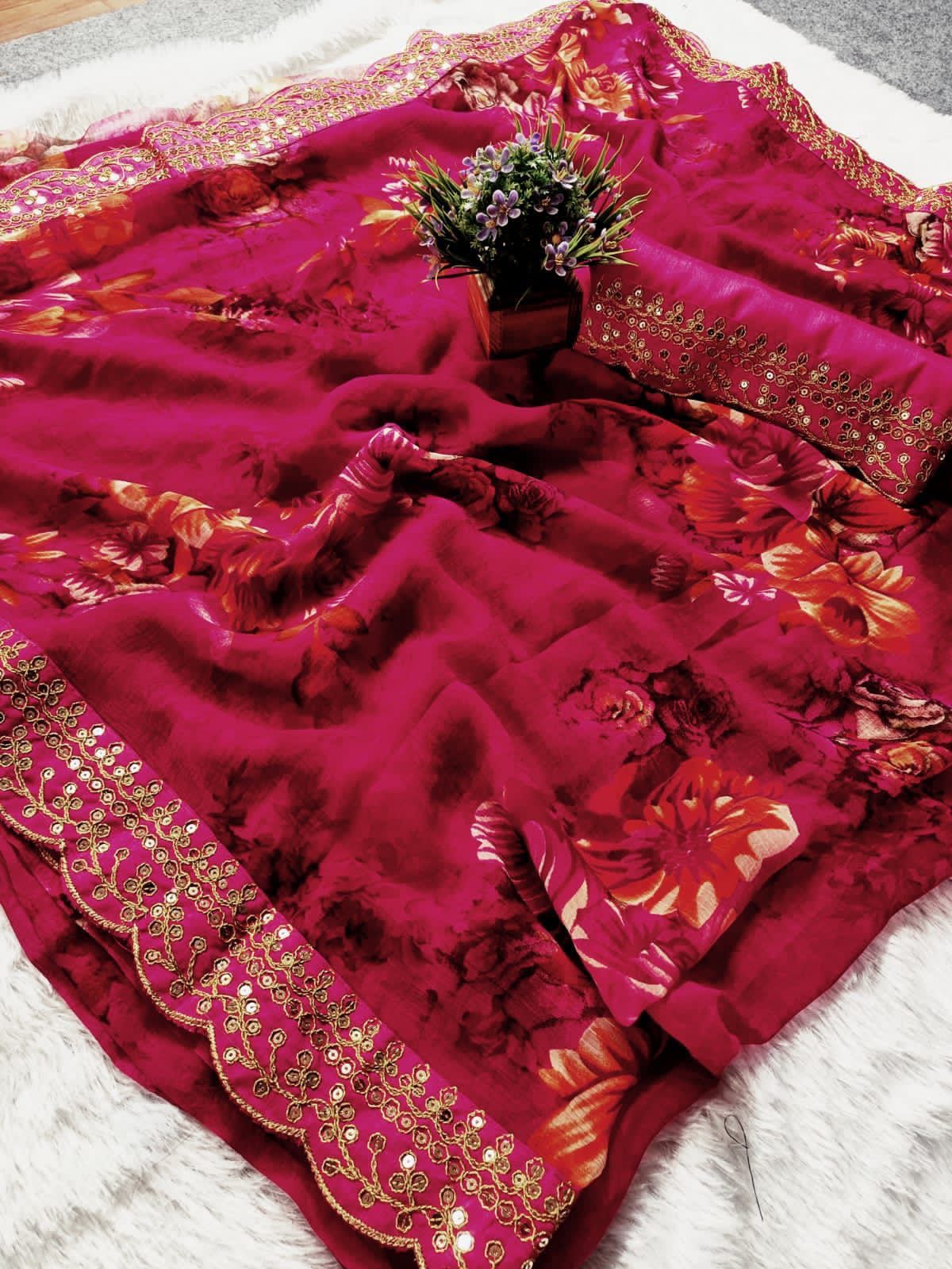 Sequins Saree