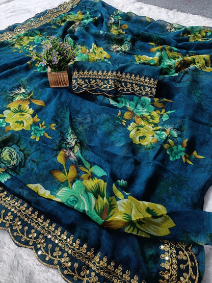 Sequins Saree