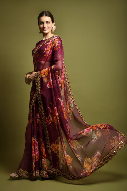 Sequins Saree