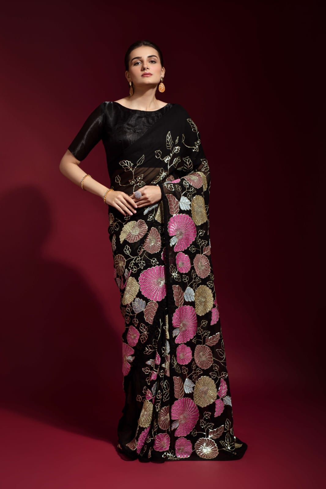 Sequins Saree
