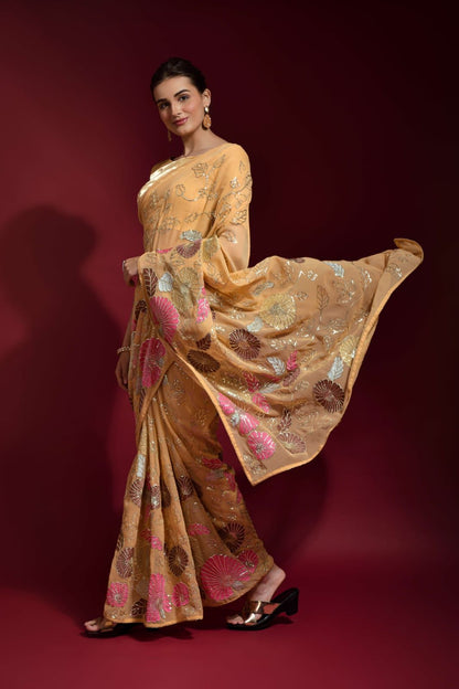 Sequins Saree
