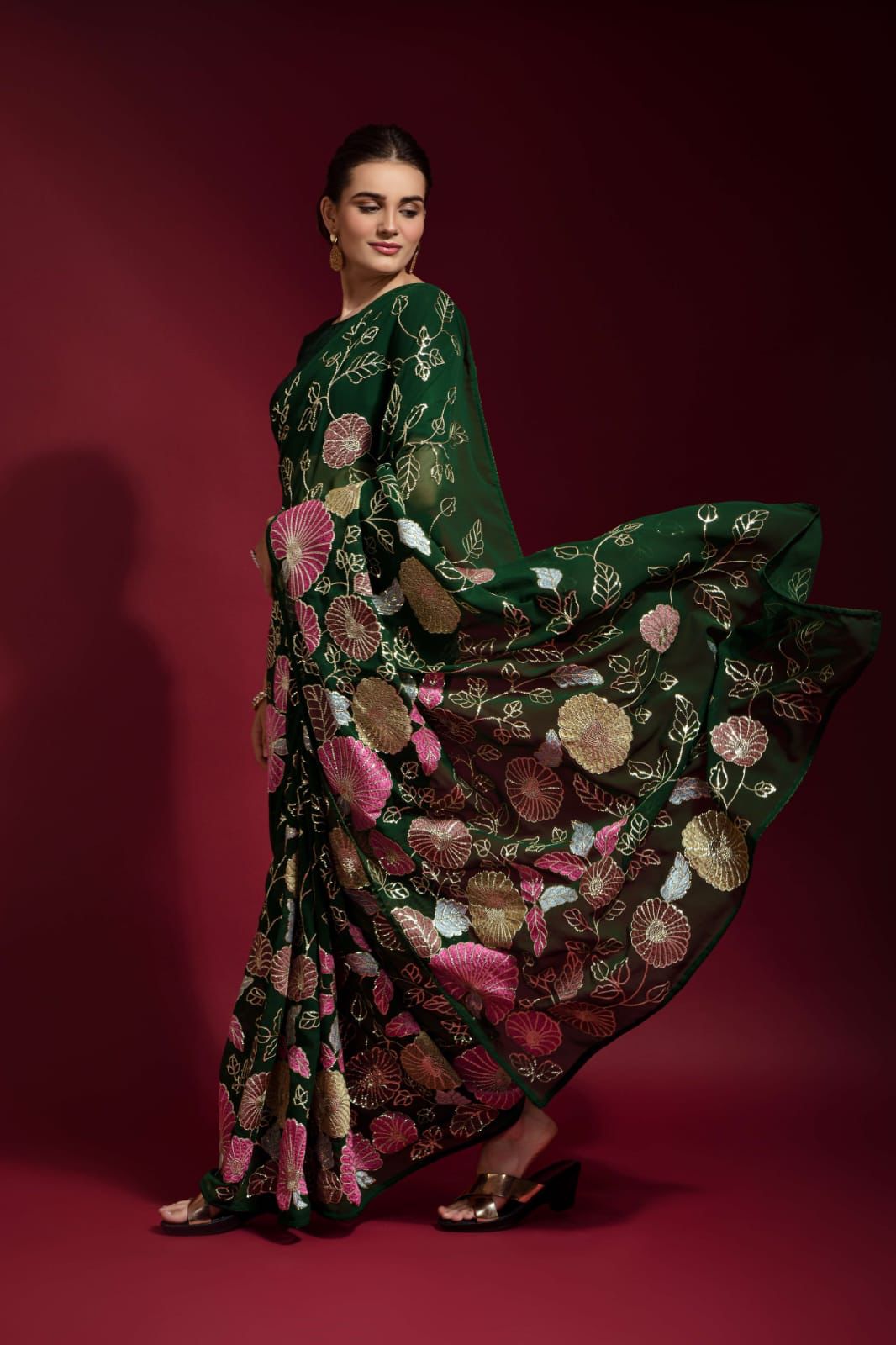 Sequins Saree