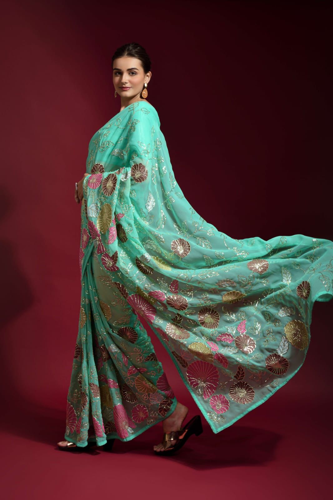 Sequins Saree