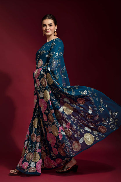 Sequins Saree