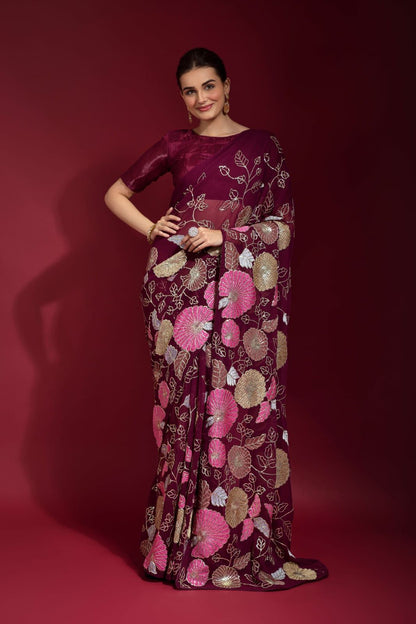 Sequins Saree